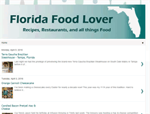 Tablet Screenshot of floridafoodlover.com
